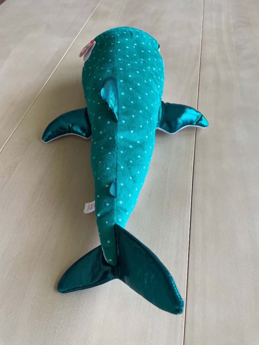 Entire Closet $5! NEW XL Jumbo 18" Ty Beanie Boos Whaley Whale Shark Sparkle - Picture 5 of 8